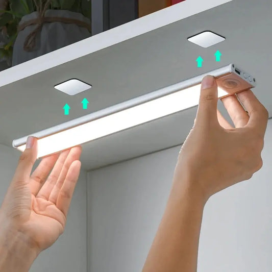 Wireless USB Rechargeable Motion-Sensor LED Light Bar for Home