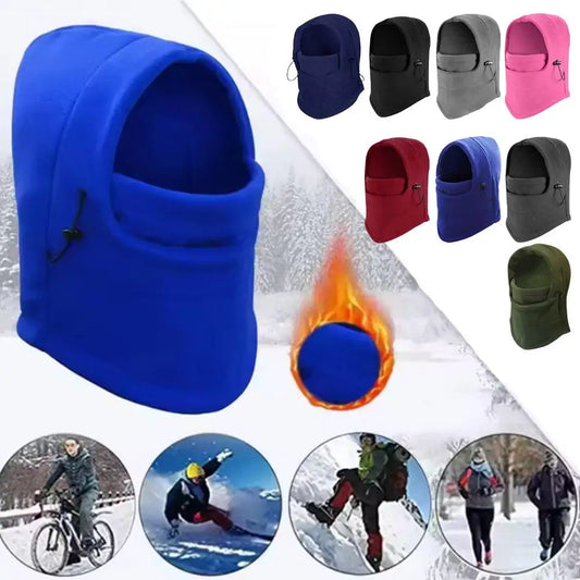 Thermal Windproof Winter Cycling Mask & Fleece Hat – Outdoor Sport Face Cover