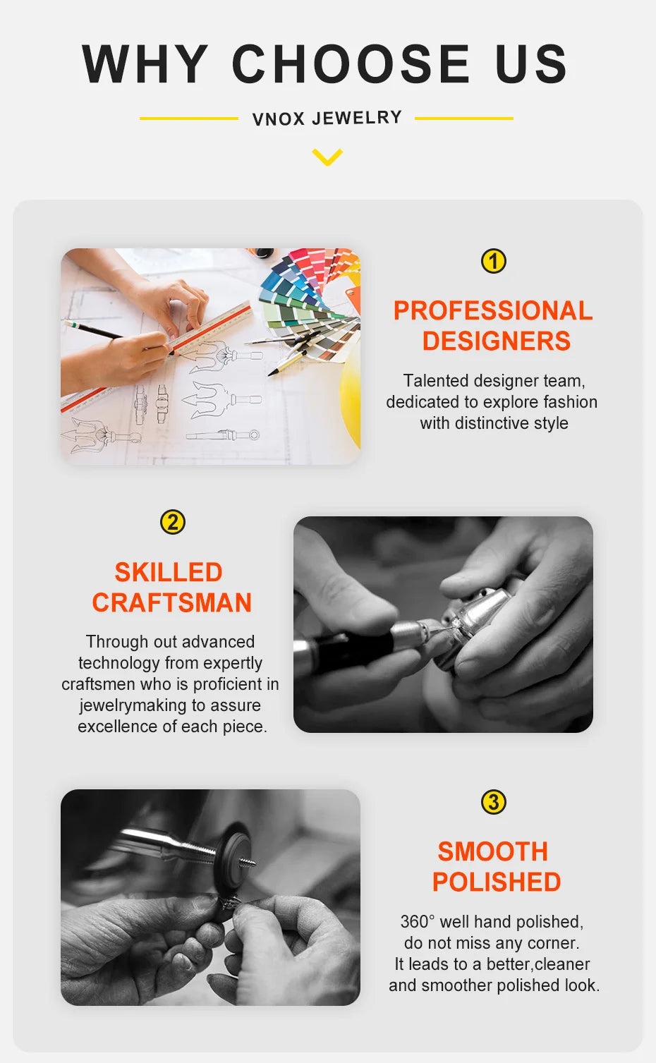 Vnox Heart Birthstone Necklace – “I Love You” Pendant for Women