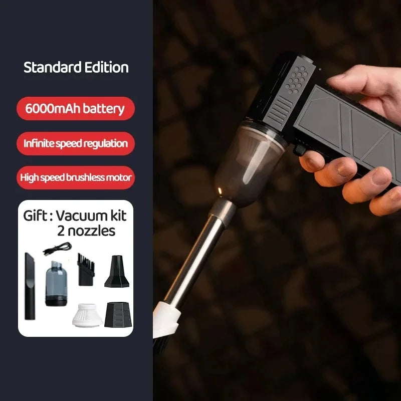 X6 High-Power Air Blower & Dust Vacuum – 450,000 RPM Electric Cleaner