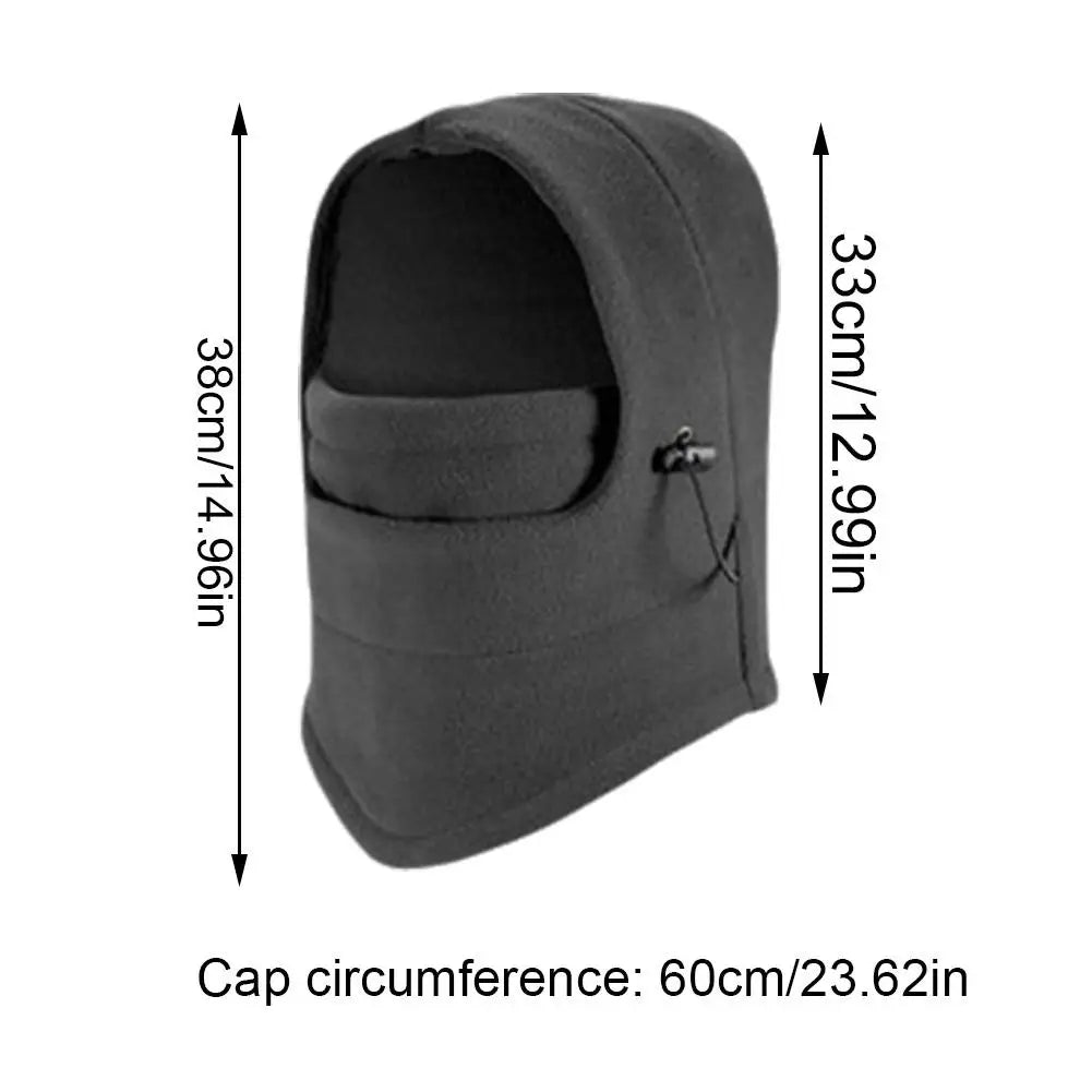 Thermal Windproof Winter Cycling Mask & Fleece Hat – Outdoor Sport Face Cover