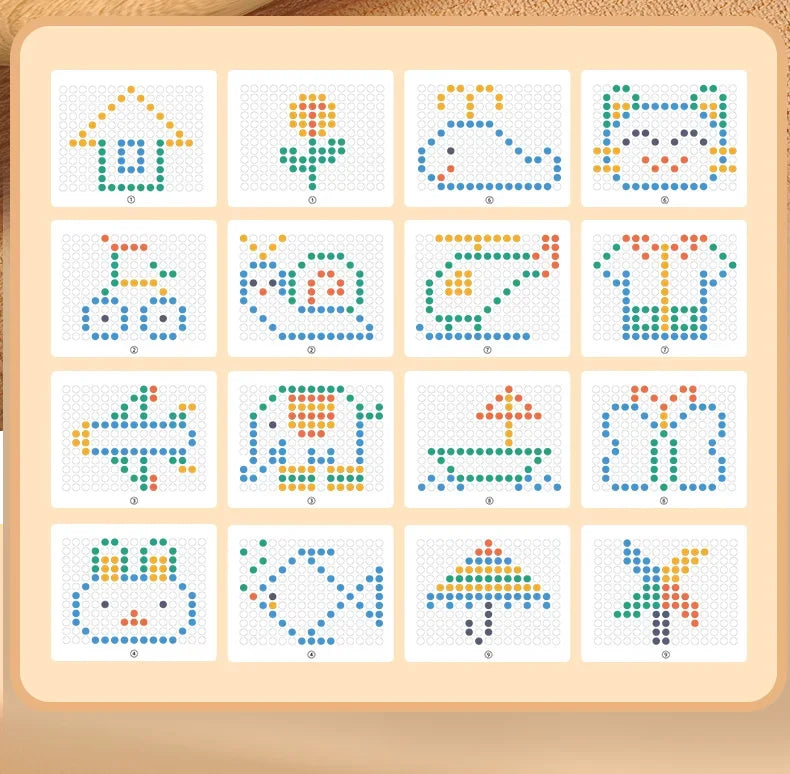 Rabbit Magnetic Drawing Board – Kids’ Bead Art & Doodle Toy