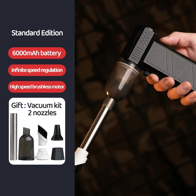 X6 High-Power Air Blower & Dust Vacuum – 450,000 RPM Electric Cleaner