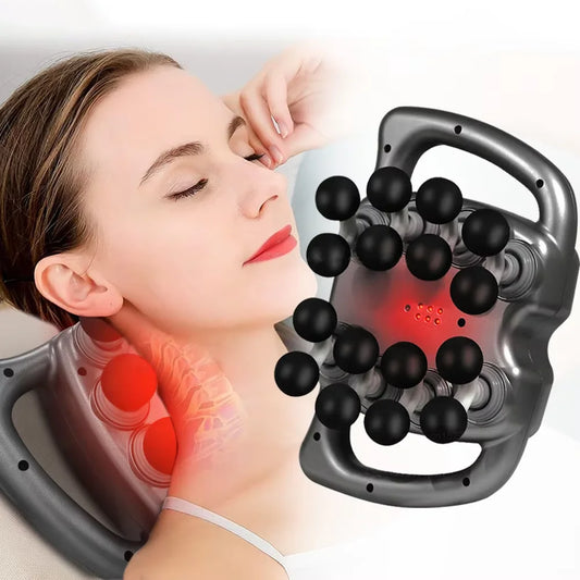 16-Head Deep Tissue Muscle Massage Gun | 9 Modes • 99 Intensity Levels