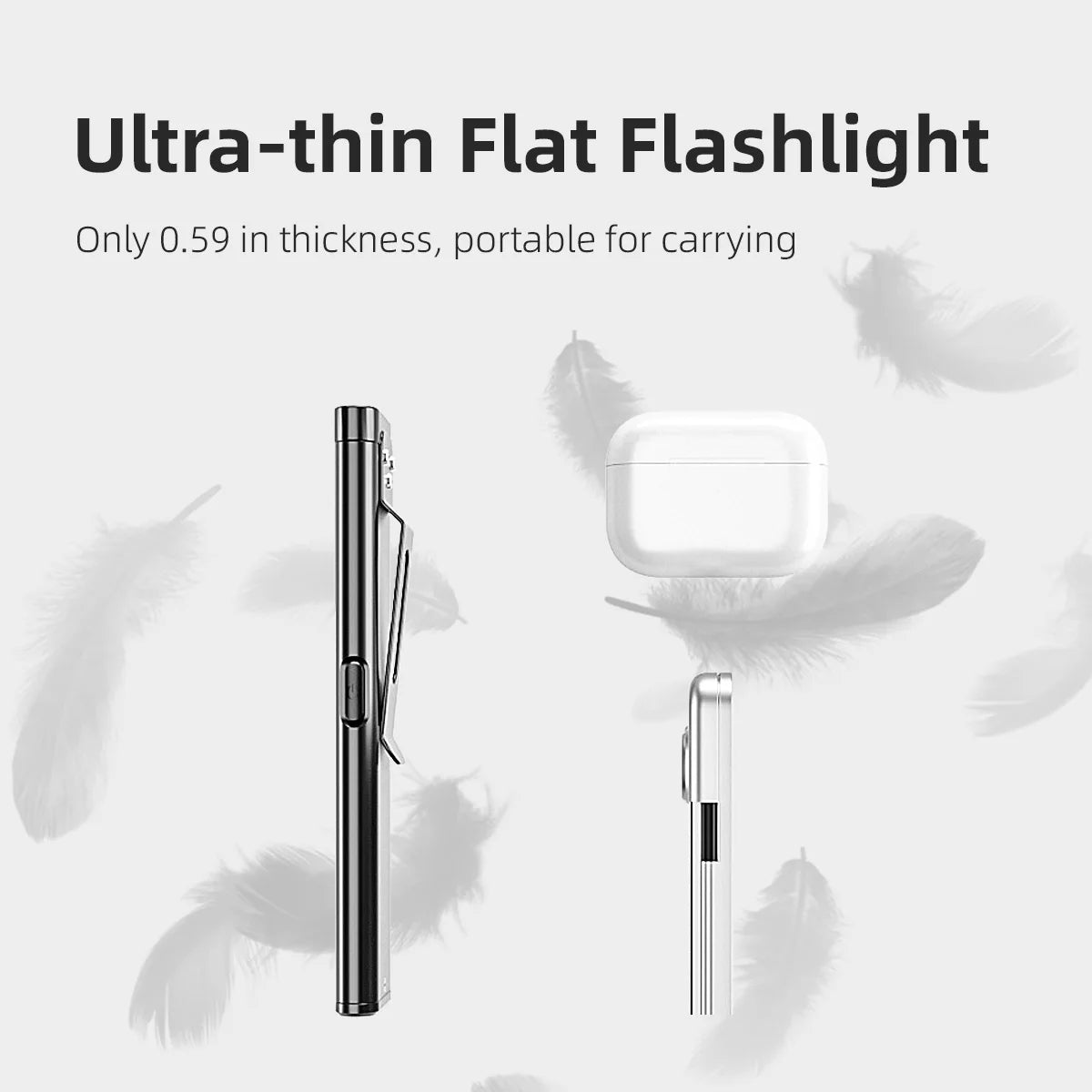 USB-C Rechargeable LED Keychain Flashlight – 600 LM Mini Magnetic Work Light
