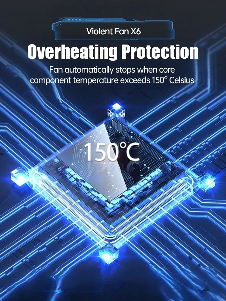 X6 High-Power Air Blower & Dust Vacuum – 450,000 RPM Electric Cleaner