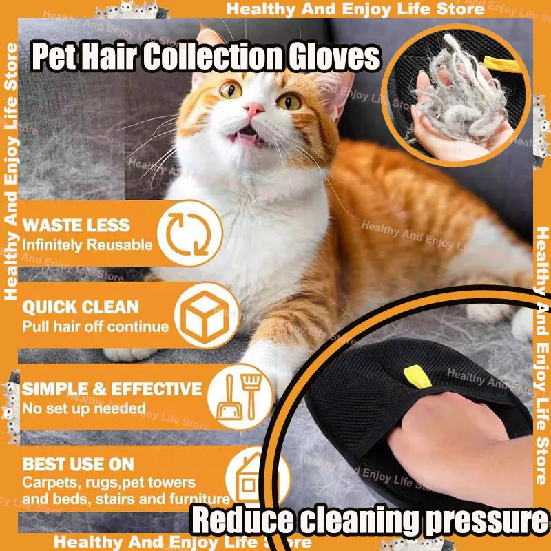 PetHair-Pro Double-Sided Grooming & Collection Gloves
