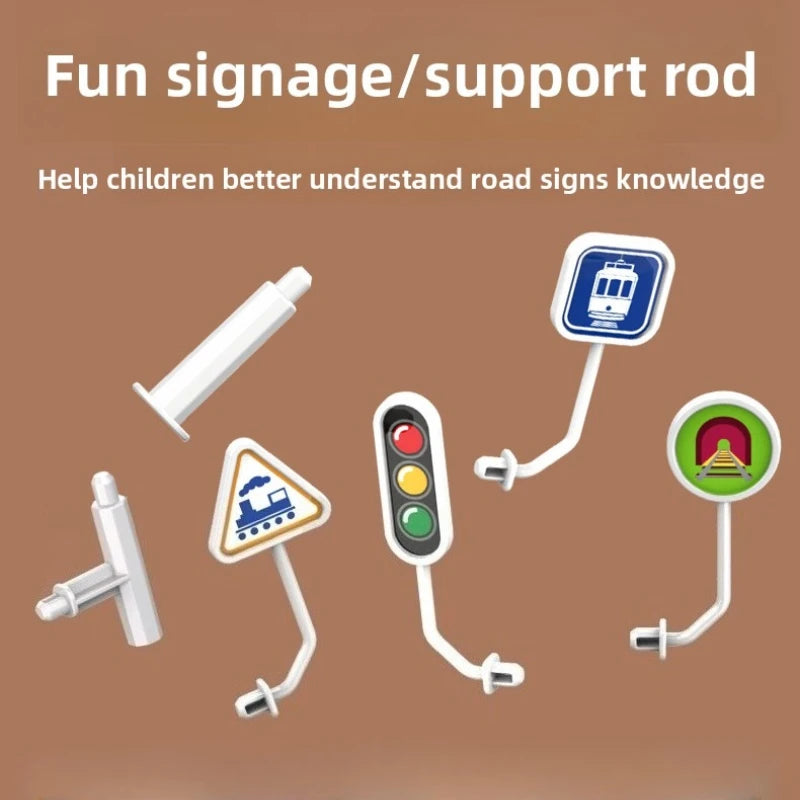 Magic Track Train Building Blocks – Magnetic Rail Maze Toy for Kids