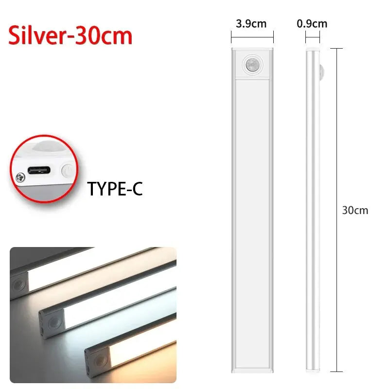 Wireless USB Rechargeable Motion-Sensor LED Light Bar for Home