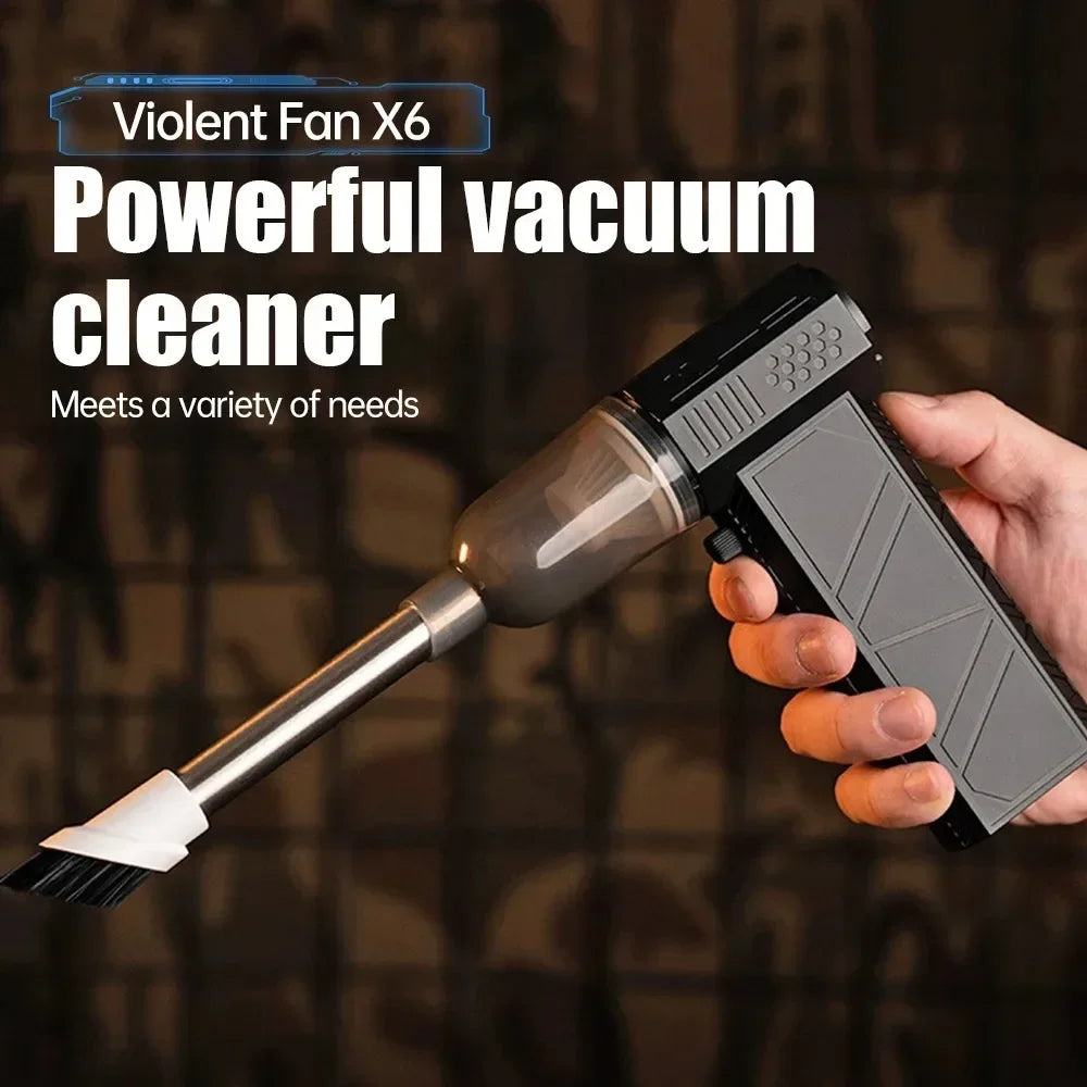 X6 High-Power Air Blower & Dust Vacuum – 450,000 RPM Electric Cleaner