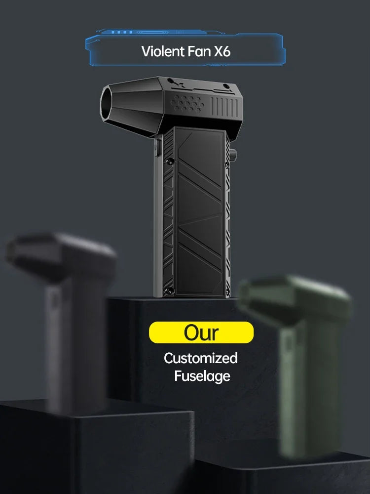 X6 High-Power Air Blower & Dust Vacuum – 450,000 RPM Electric Cleaner