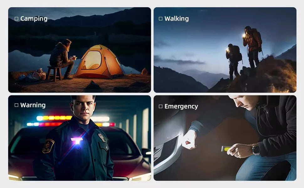 USB-C Rechargeable LED Keychain Flashlight – 600 LM Mini Magnetic Work Light