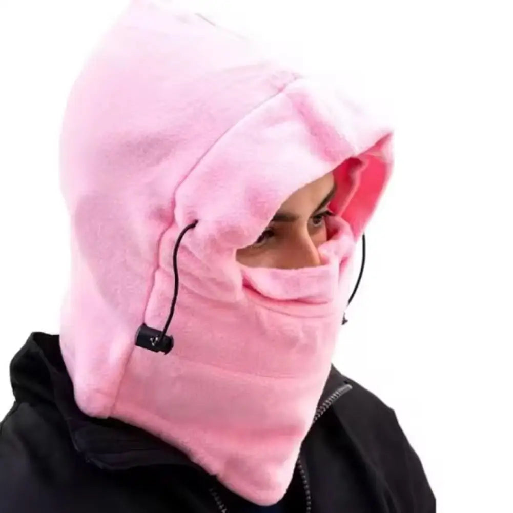 Thermal Windproof Winter Cycling Mask & Fleece Hat – Outdoor Sport Face Cover