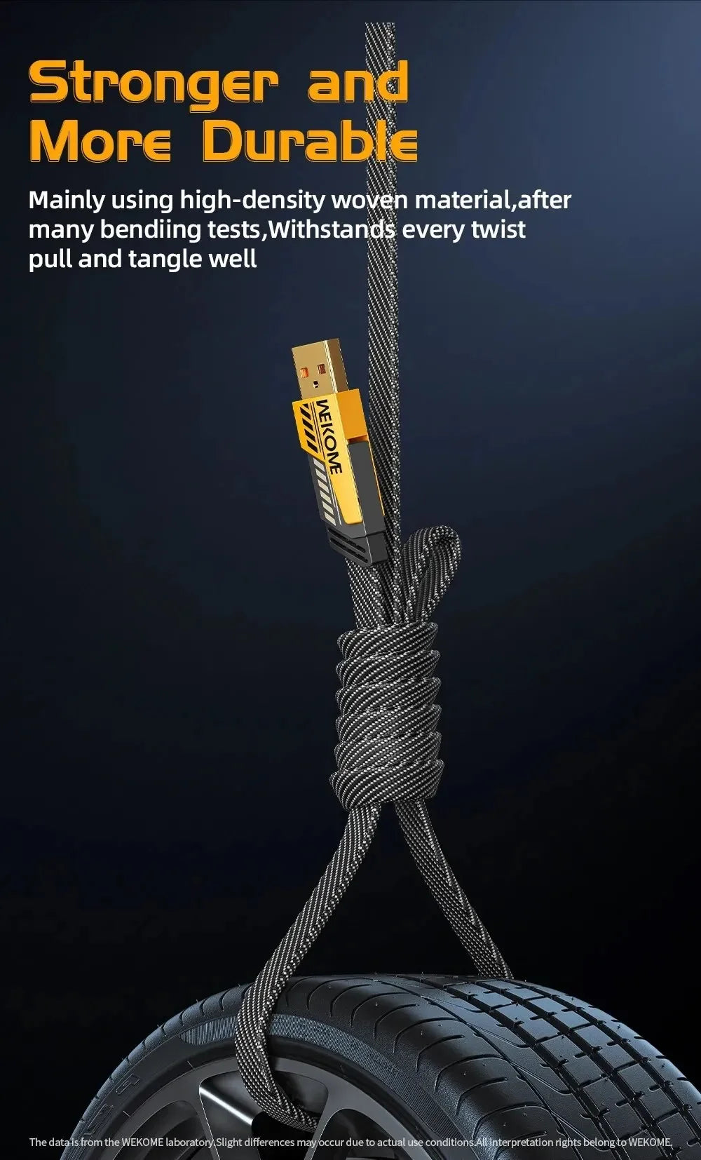 4-in-1 Fast Charging Cable | 65W Smart Power Cord (Type-C, USB, Lightning)