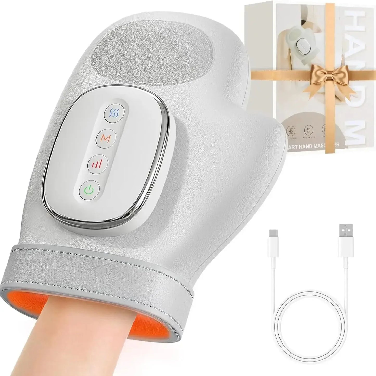 Air-Compression Hand Massager Glove – Full Palm, Finger & Wrist Relief